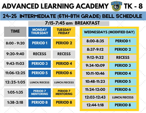 INTERMEDIATE BELL SCHEDULE